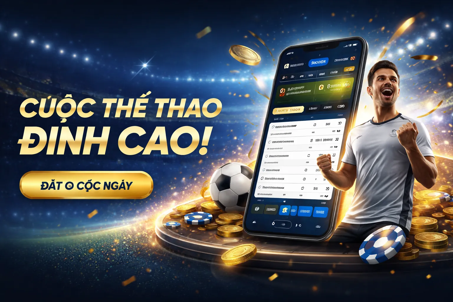 Sân vận động bóng đá với logo y088 và người hâm mộ đang cổ vũ cuồng nhiệt, thể hiện không khí cá cược thể thao sôi động.